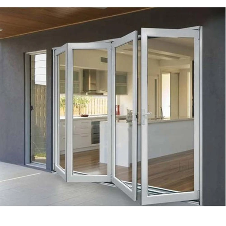 aluminum mechanism folding window door glass bi fold door system for restaurant