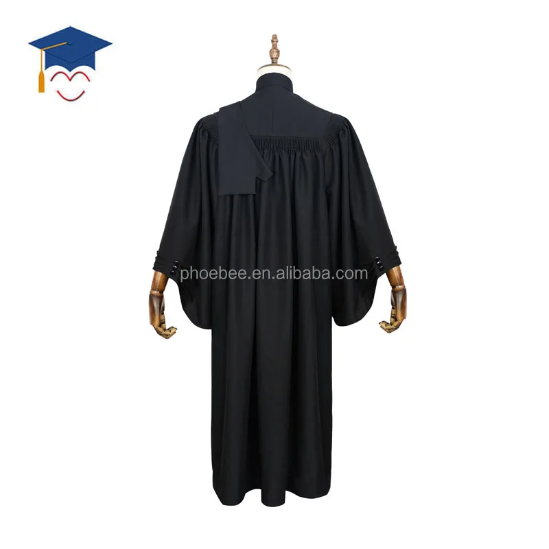 Hot Sells Traditional Black Lawyer Robe And Barrister Gown - Buy ...