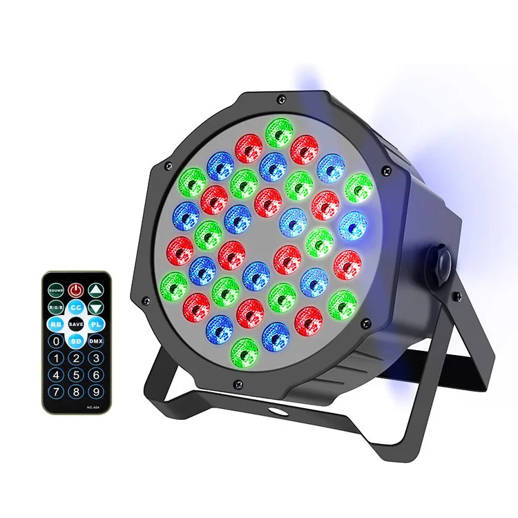 Remote control 36 led par lights ,voice control dyeing background projection, KTV bar stage lighting