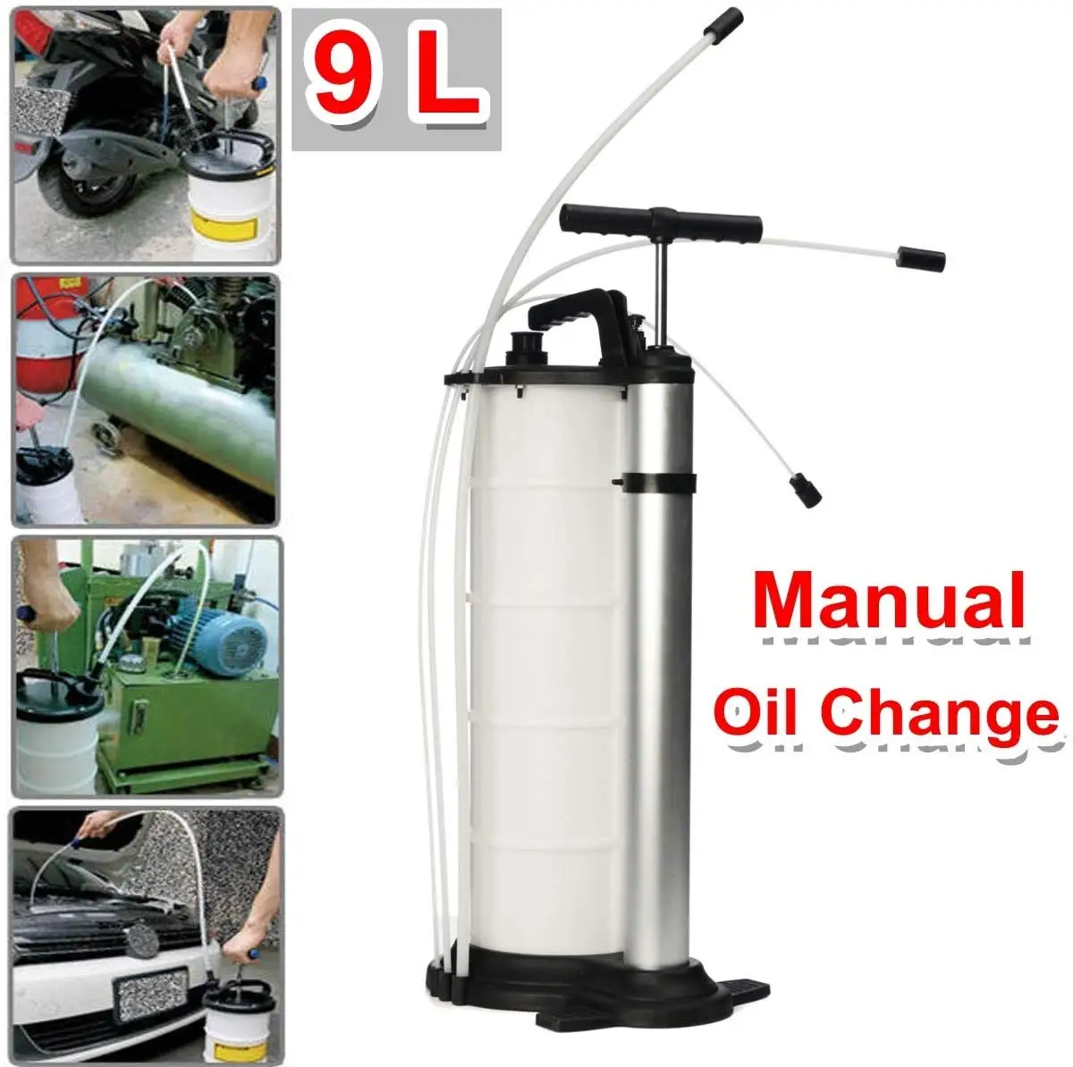 9l Manual Fuel Coolant Water Manual Fluid Extractor 2.3 Gallon Liquid