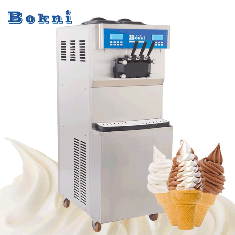 Stainless Steel Frozen Yogurt Machine Commercial Using Ice Machine ...