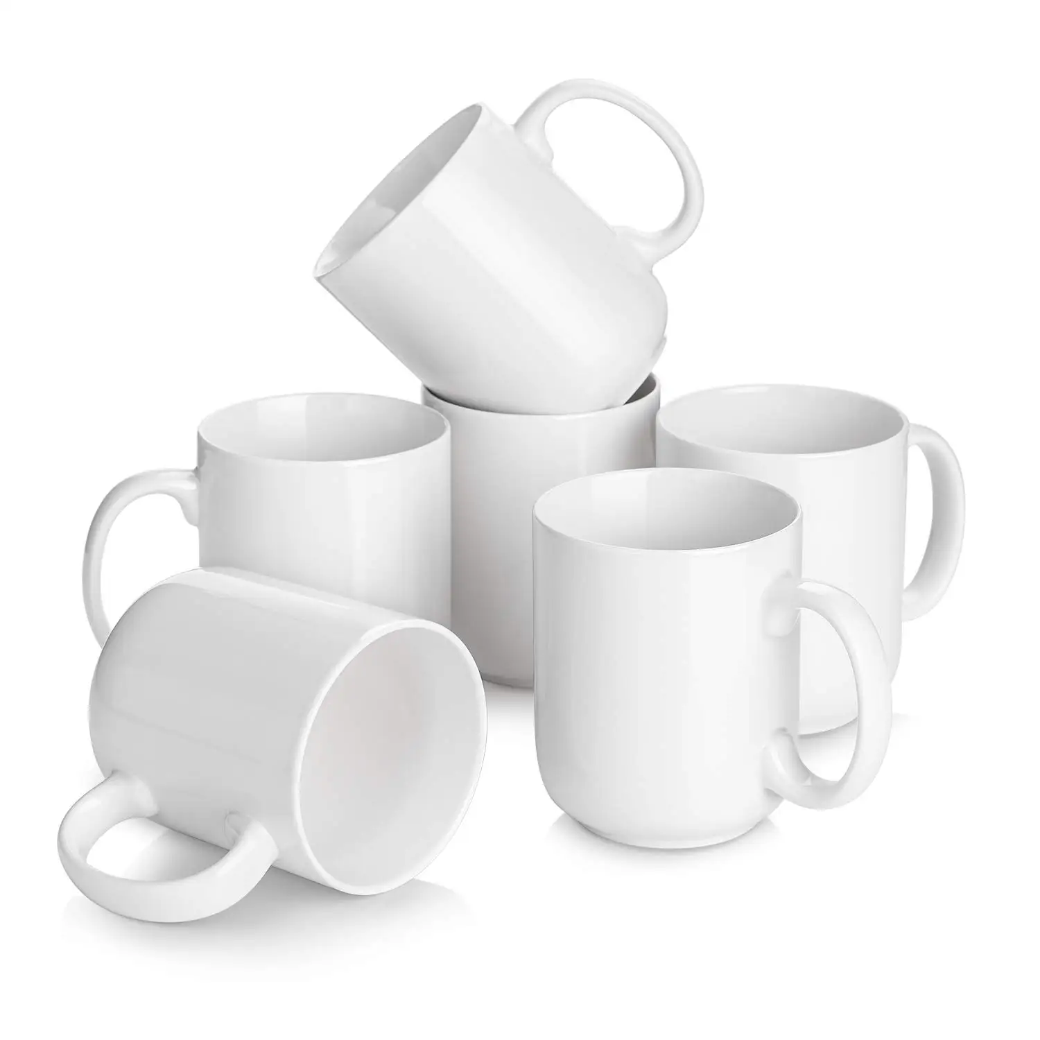 Ceramic Large White 20 Oz Coffee Mugs With Large Handle Mugs Large Cup for  Coffee Tea Hot Cocoa for Gifts