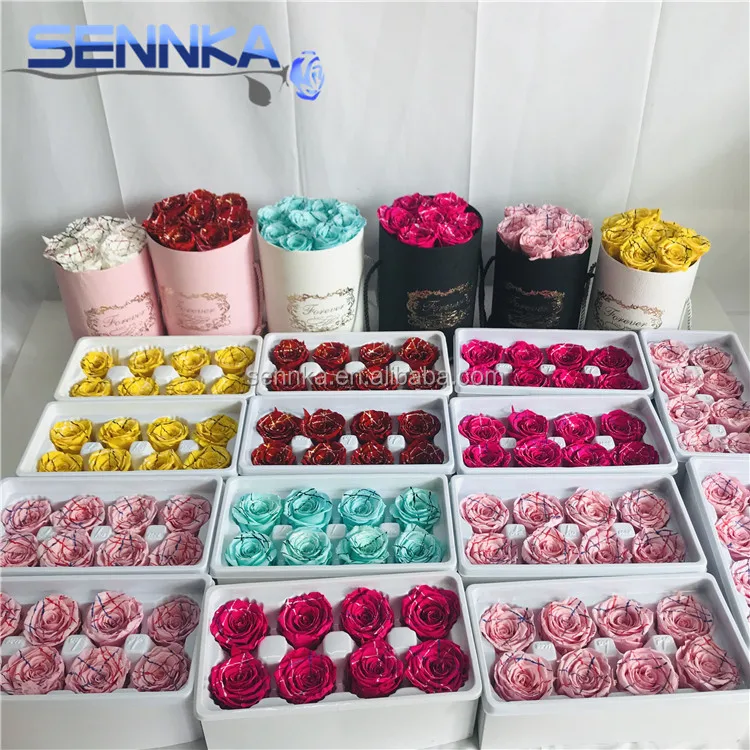 Long Life Preserved Rose Preserved Flower Rose Glass Wholesale