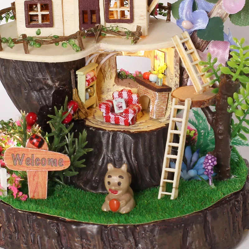 Song Of The Forest DIY Doll House GN-03 Assembled Children Kids Toy Adult Collection Dollhouse Intelligence Gift Funny 17*10cm