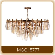 crystal glass silver chandelier