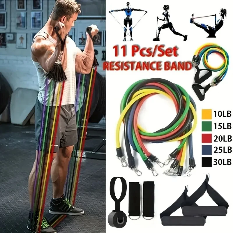 bands set gym equipment rubber band