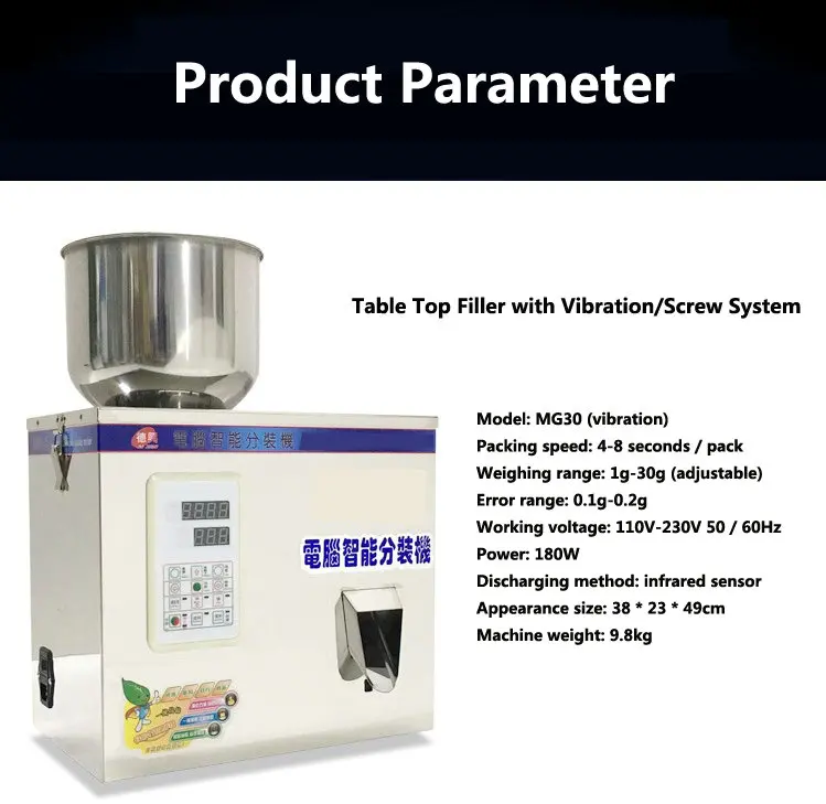 digital particle filling machine