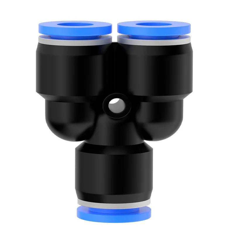 High Pressure PY Series Pneumatic Three-Way Joint Air Pipe Quick Plug Y ...