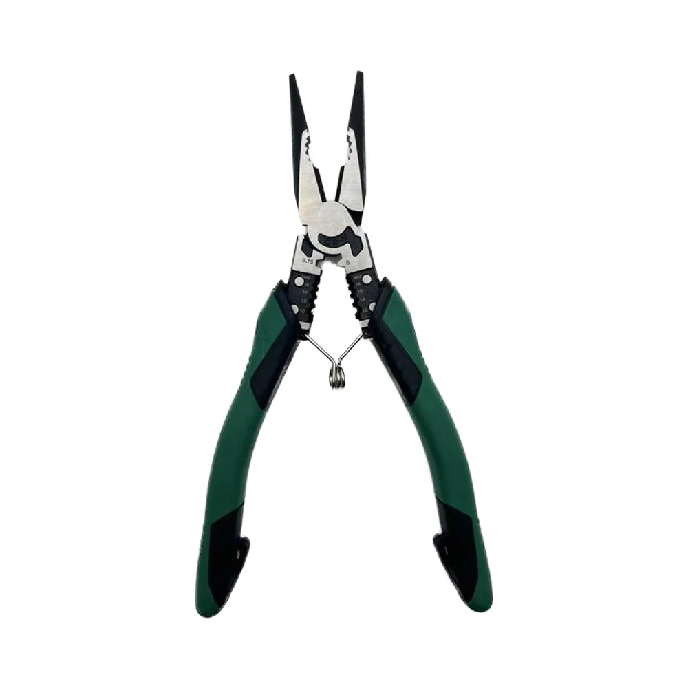 Chrome Vanadium Steel Mini Pliers Serrated Jaw Surface Wire Stripper Crimper Cutter Industrial Grip PVC Cutting Applications factory