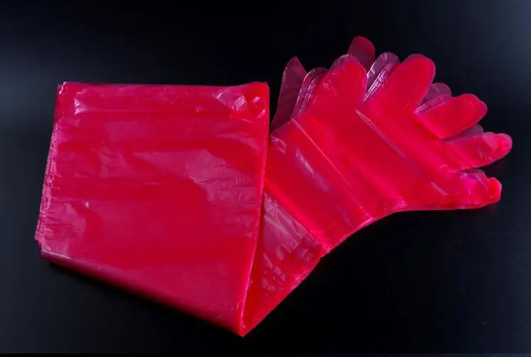Bavooty Gants Longs Vétérinaires 90cm Bleus - Insémination Artificielle, Jetables, 30 Pièces