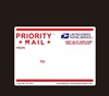 Custom Printing Die Cut Vinyl Eggshell Stickers Custom Adhesive Red Priority Mail stickers