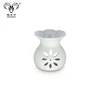 Flower-shaped hollow design home decoration ceramic candlestick