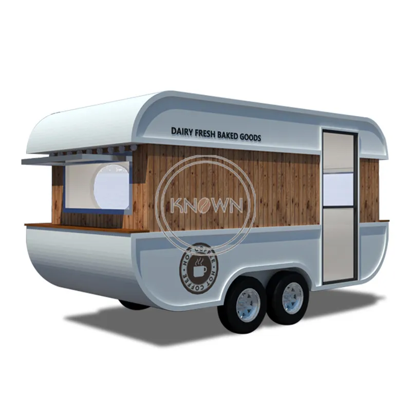 Oem Christmas Towable Food Trailer Street Mobile Kitchen Outdoor Food Vending Truck For Sale