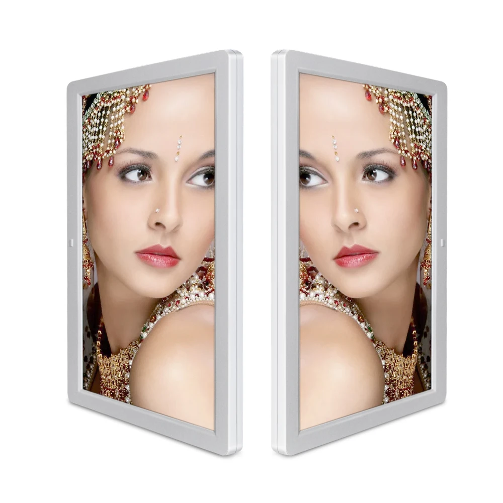 Lado doble led pantalla video publicitaria digital imagen marco con sensor para boda/regalos de navidad - ANKUX Tech Co., Ltd