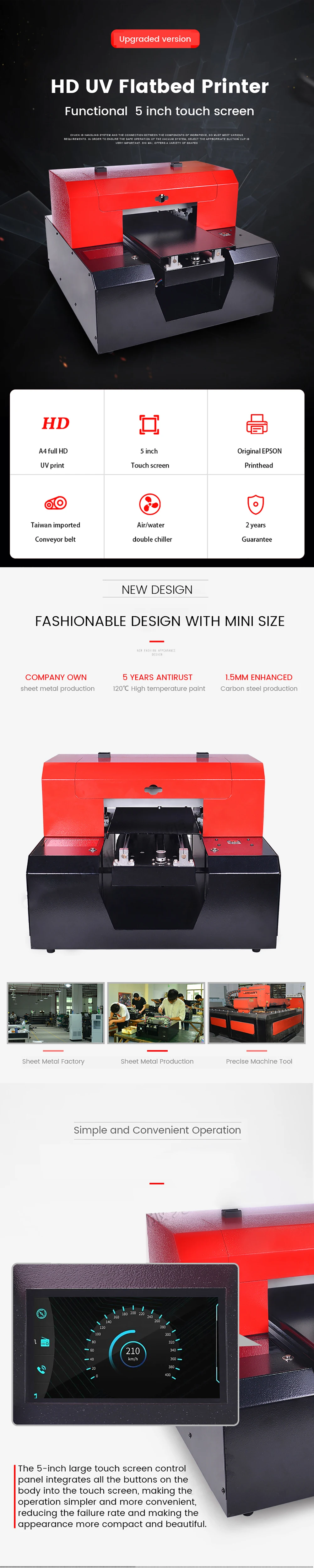 cheap price a4 size uv printer for dealer