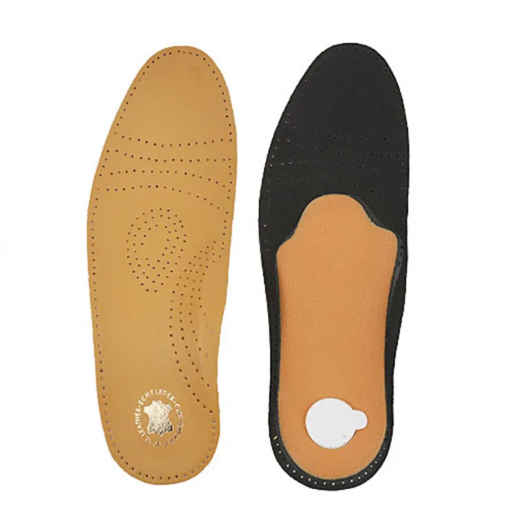 Perforated Cut Latex Arch Support Orthopedic Suede Sheepskin Leather ...