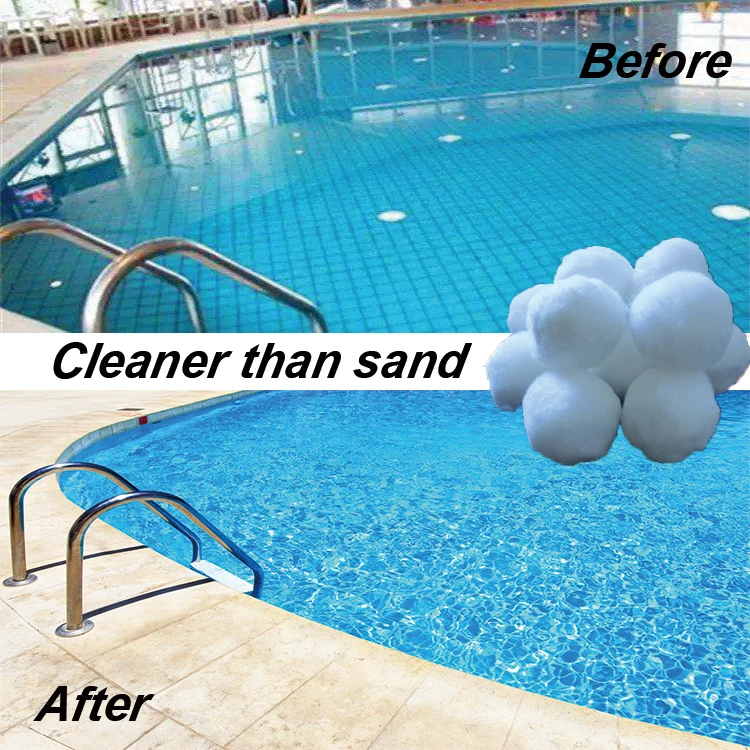 Alternative to Sand and Glass Fiber Material Filter Ball for Swimming Pool