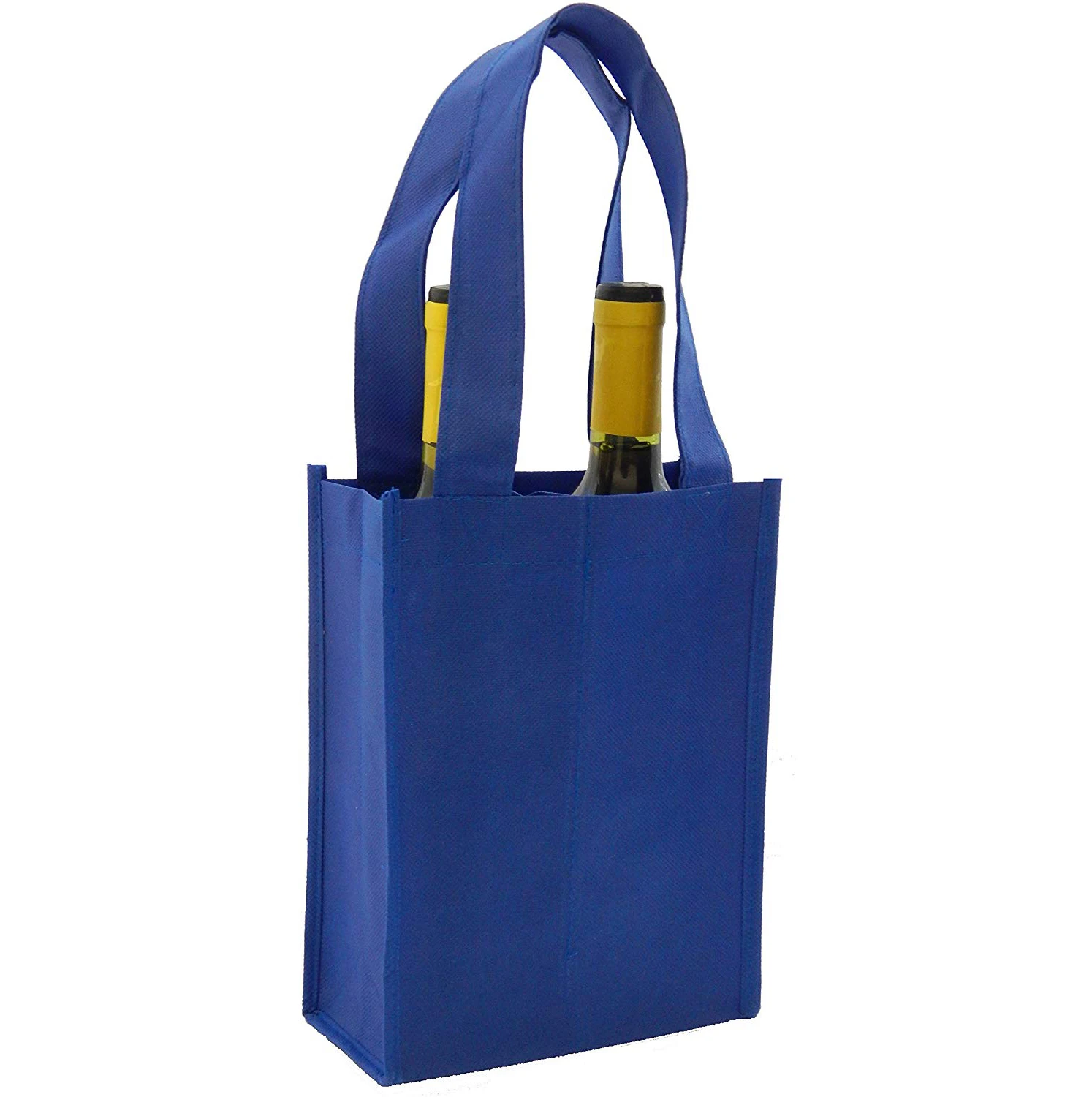 定制促销礼品可重复使用的无纺布 2 瓶咖啡啤酒饮料持有人手提袋