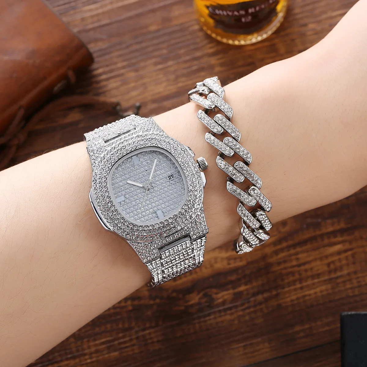 mens watches and bracelets sets