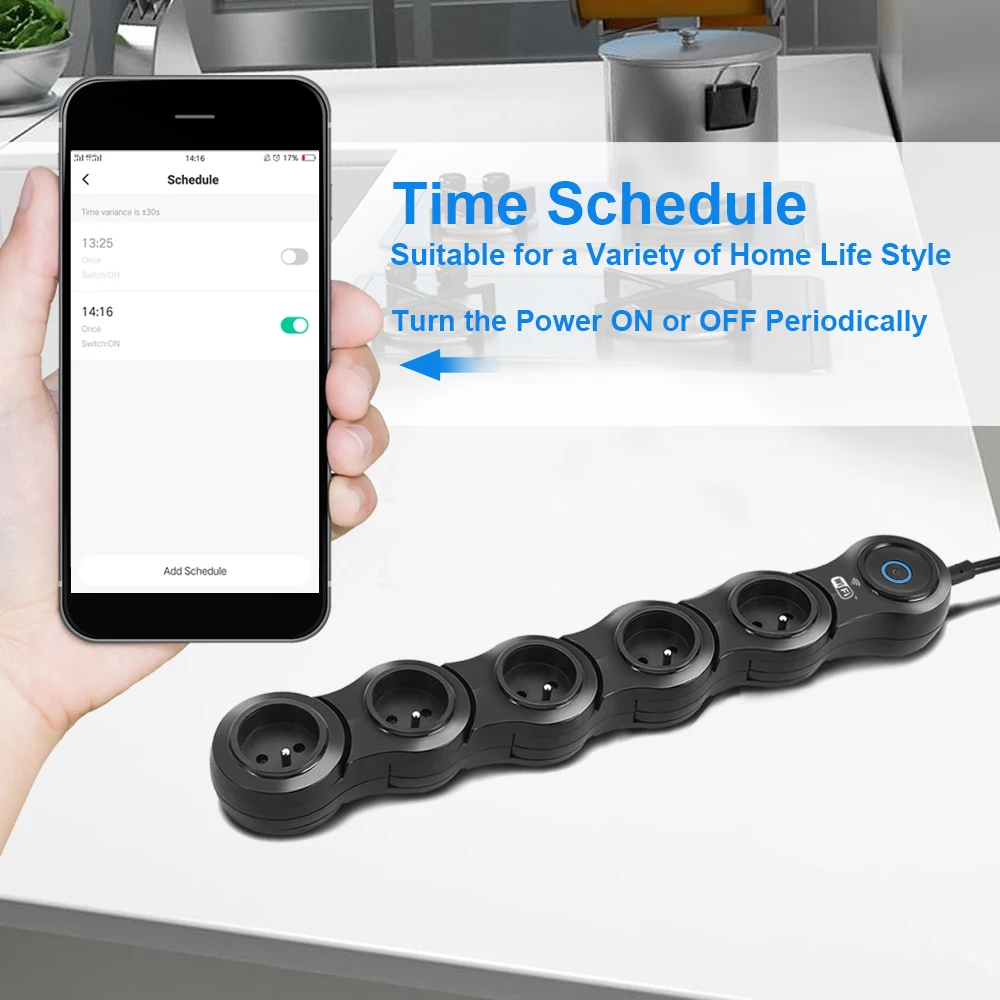 4 Usb Electrical Tabletop Power Strip Wifi Control Multi Extension