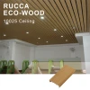 Rucca Interior False Ceiling WPC Wood Plastic Composite Building Material PVC Ceiling Suspended Tiles Decoration 100*25mm