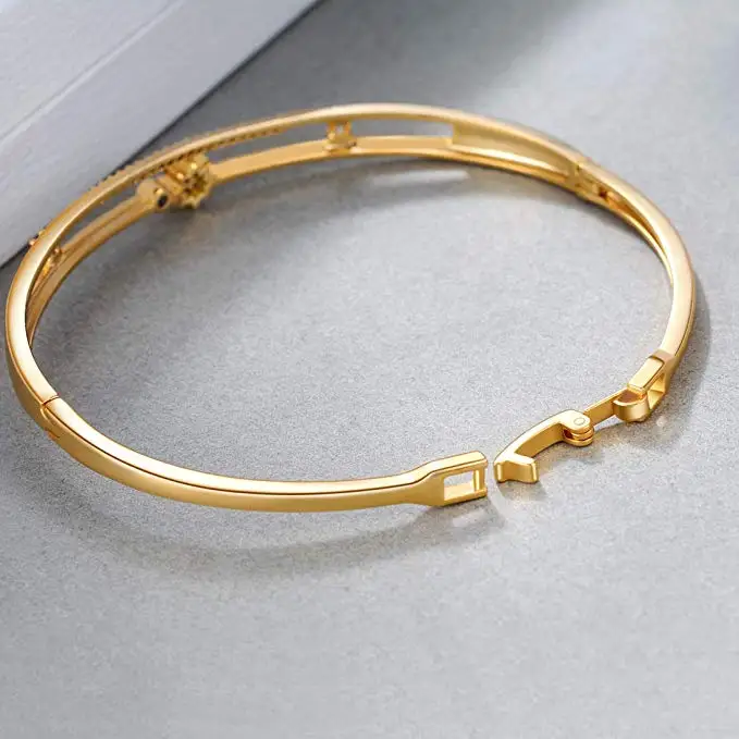 18K Gold Plated Bangles Bracelets For Women
