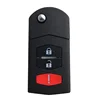 2+1 Buttons Flip Folding Remote Key Shell Blank Case Cover Fob For Mazda 3 6 2010