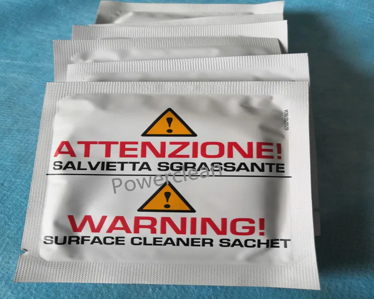 Optical Fiber Surface Cable Cleaning Disinfecting Wet Wipes Sachet for Industrial Field