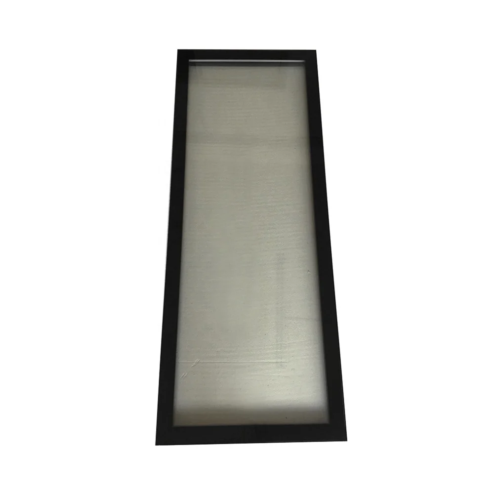 
Mini Black PVC Frame Silk Screen Printing Glass for Wine Cooler 