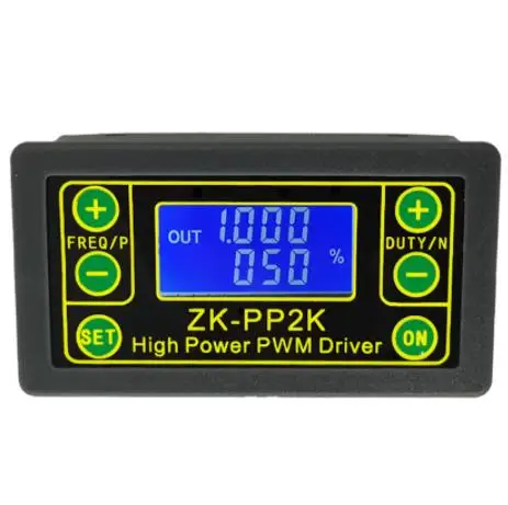 ZK-PP2K PWM DC 3.3~30V 12V 24V Motor Speed Controller regulator 8A 150W Adjustable LED Dimmer Pulse Frequency Duty Ratio