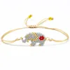 Miyuki Tassel DB Antique seed Bead Weave Bracelet Animal Shape Small Rope Friendship Bracelet