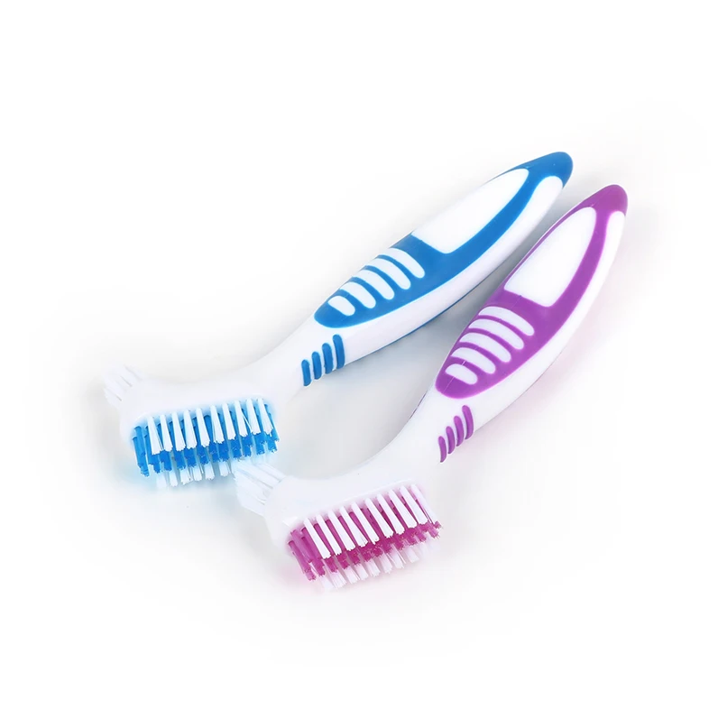 False Teeth Cleaning Brush Denture Brushes Wholesale Denture Toothbrush
