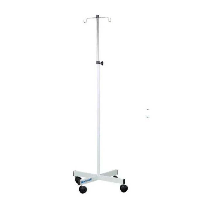 Hospital Iv Pole Adjustable Height Drip Infusion Stand With Wheels For