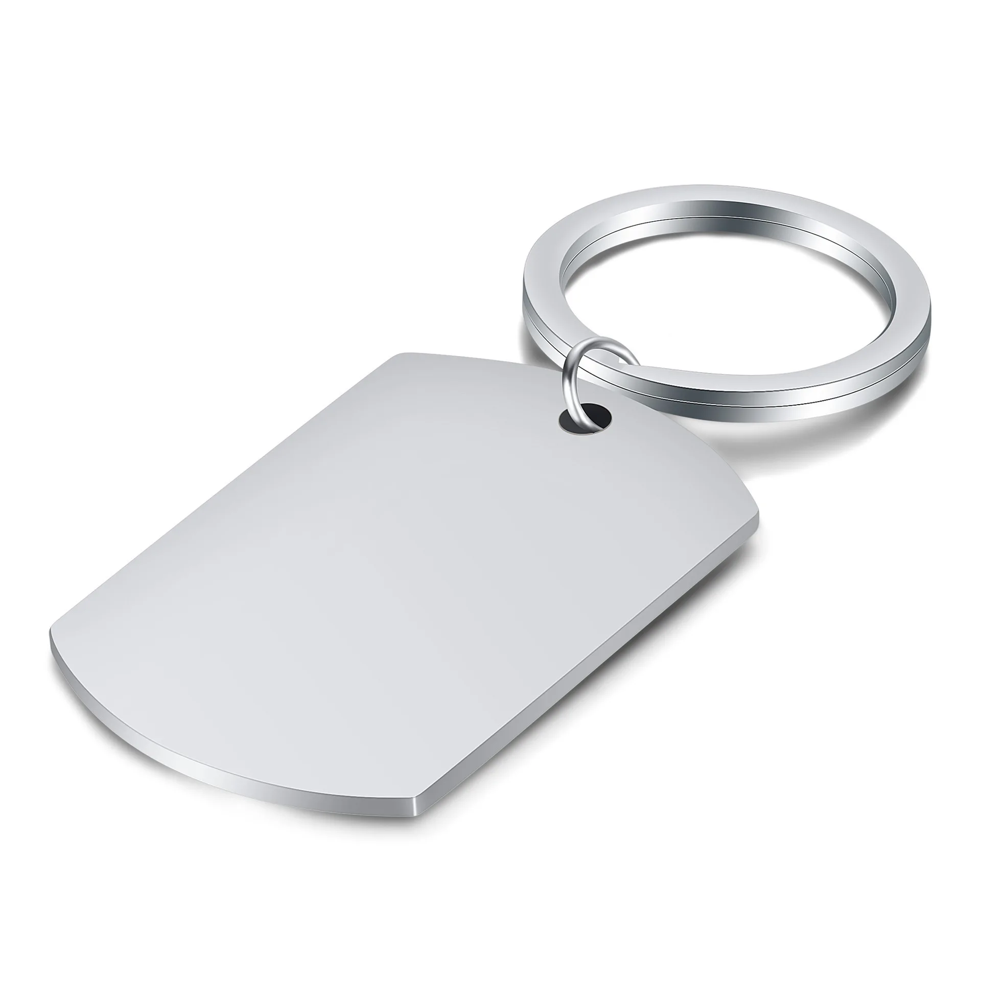 Metal Sc Keychain Stainless Steel Glossy Keychain Can Be Engraved Diy Key Chain Laser ...