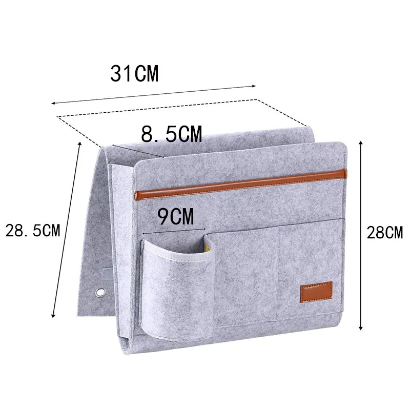 
Felt Organizer Bag Hot Felt Bedside Caddy Organizer Storage Sofa Desk Felt Bedside Pocket Bag Organizer 