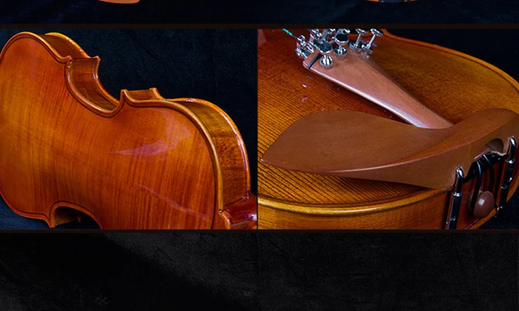 Bullfighter 3/4  4/4 Flamed Solid Wood Violin Handmade