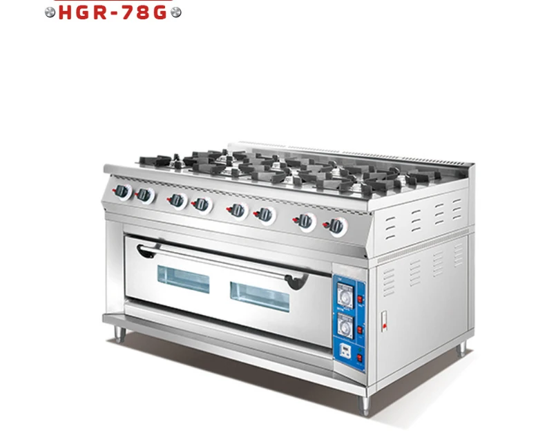 Gama De Gas De 8 Quemadores,Con Horno,Cocina De Gas,Universal,Acero  Inoxidable - Buy Rango De Gas Universal,Rango De Cocina A Gas Con Horno,Rango  De Gas De 8 Quemadores Product on Alibaba.com