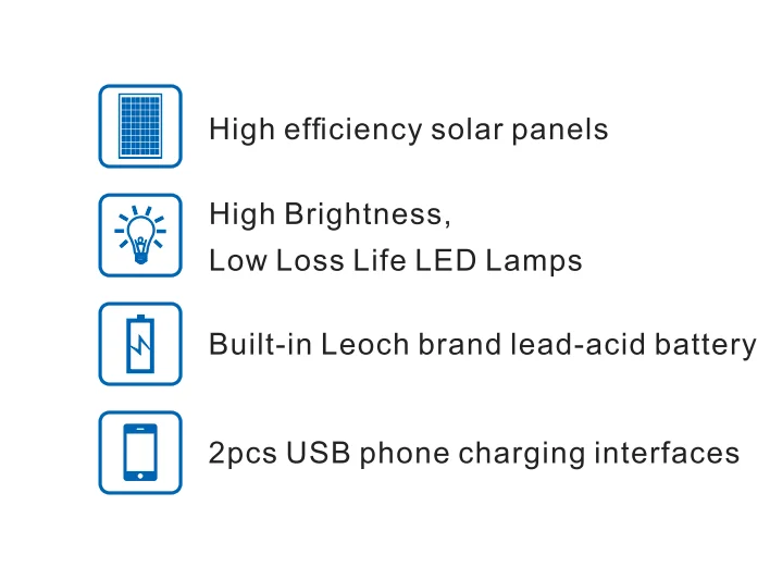 ESG Portable Home Lighting And Phone Charging Solar Camping Light Solar Power Kits Solar Energy System