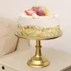 Large 30cm/12 Inch Iron Round Cake Stand Pedestal White Dessert Holder Wedding Party Birthday Tea Cake Stand