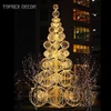 9 ft ip65 waterproof aluminium frame rustproof led pre lit christmas baubles tree
