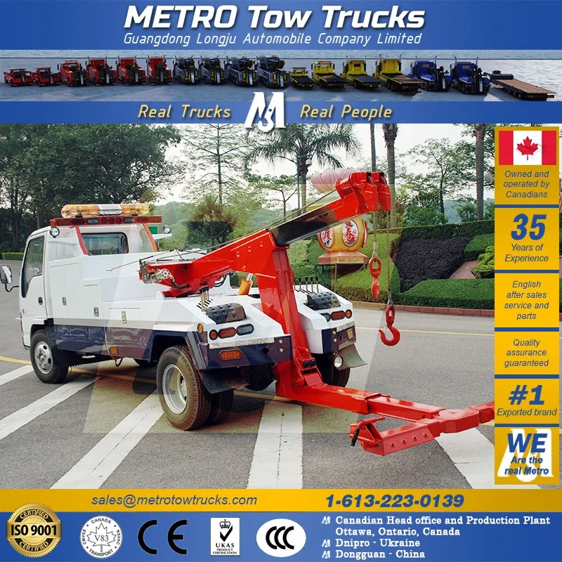 Metro Tow Trucks 2.5 Ton Flatbed Tow Truck Wrecker With Low Bed Towing