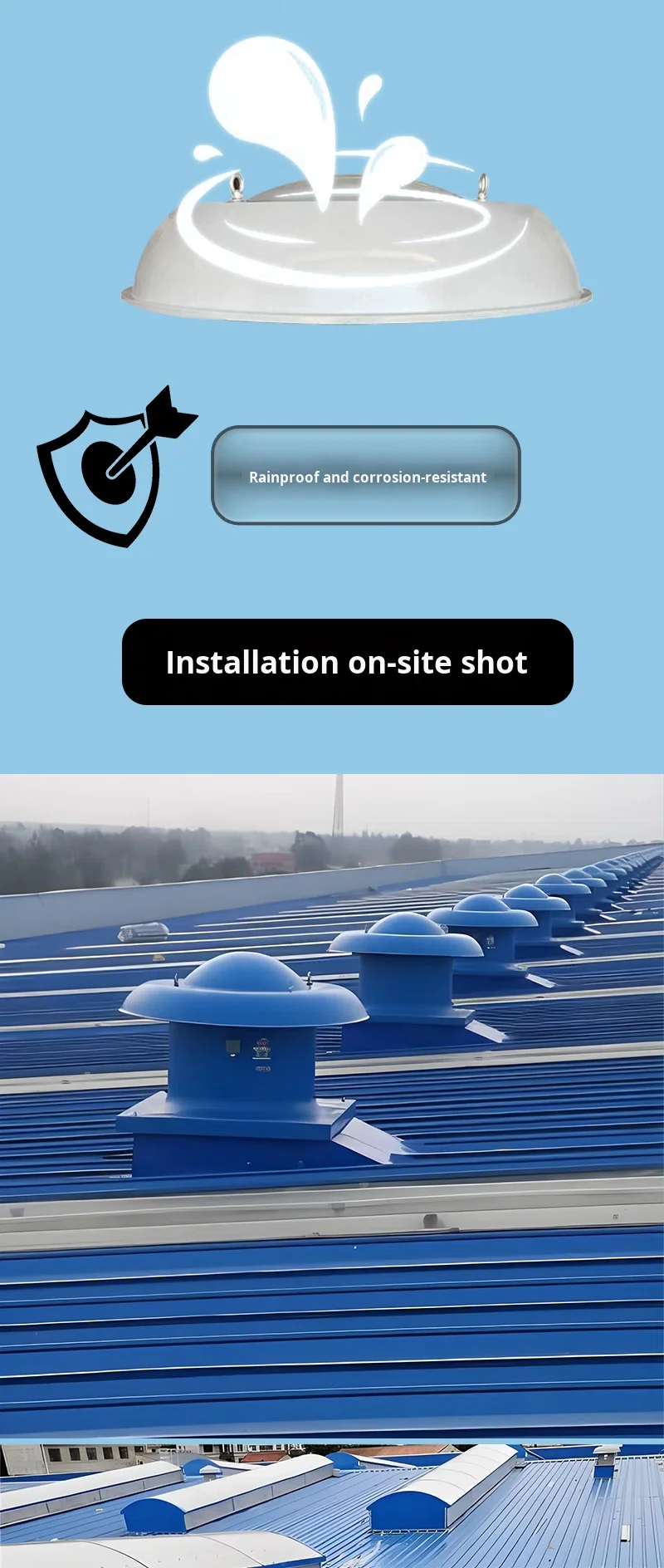 Axial Flow Fan, Explosion-proof, Roof, Stainless, Steel - detail 12