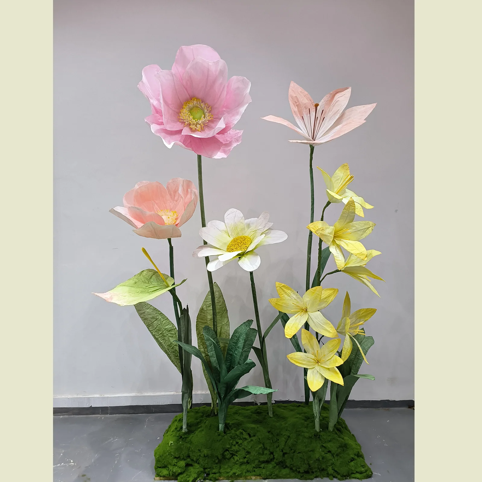 Wholesale Giant Flowers Props Set Large Corn poppy Flower Handmade ...