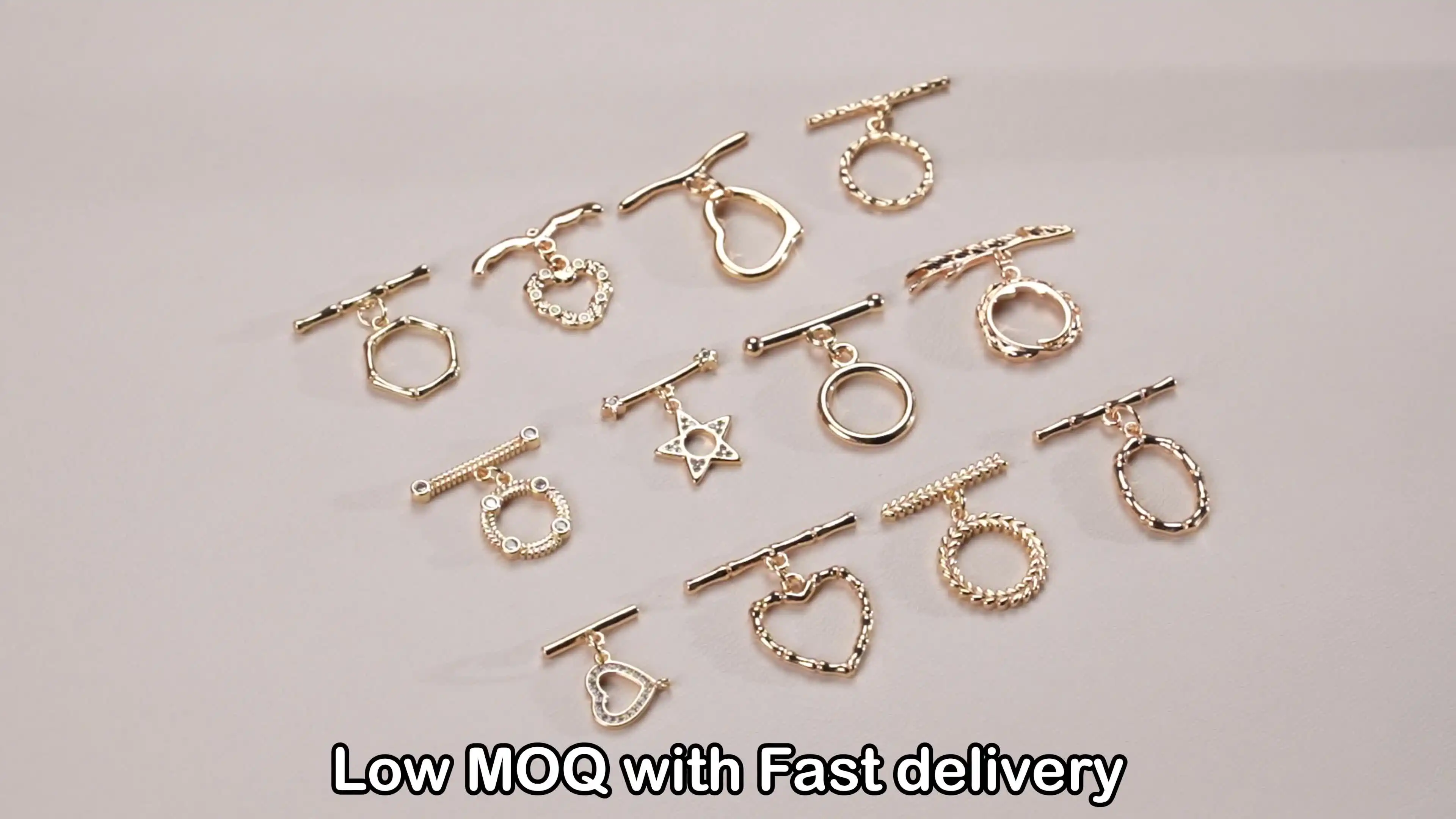 Wholesale 18k Gold Plated Copper Jewelry Accessories Balance Heart