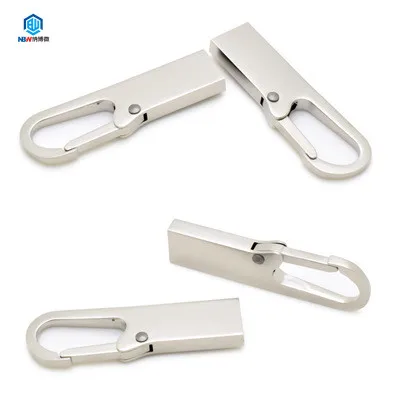 Factory Direct Sell Hook Style Key Chain USB Flash Drive 8GB 16GB 32GB 64GB Mini Metal Usb Flash Drive - ANKUX.COM