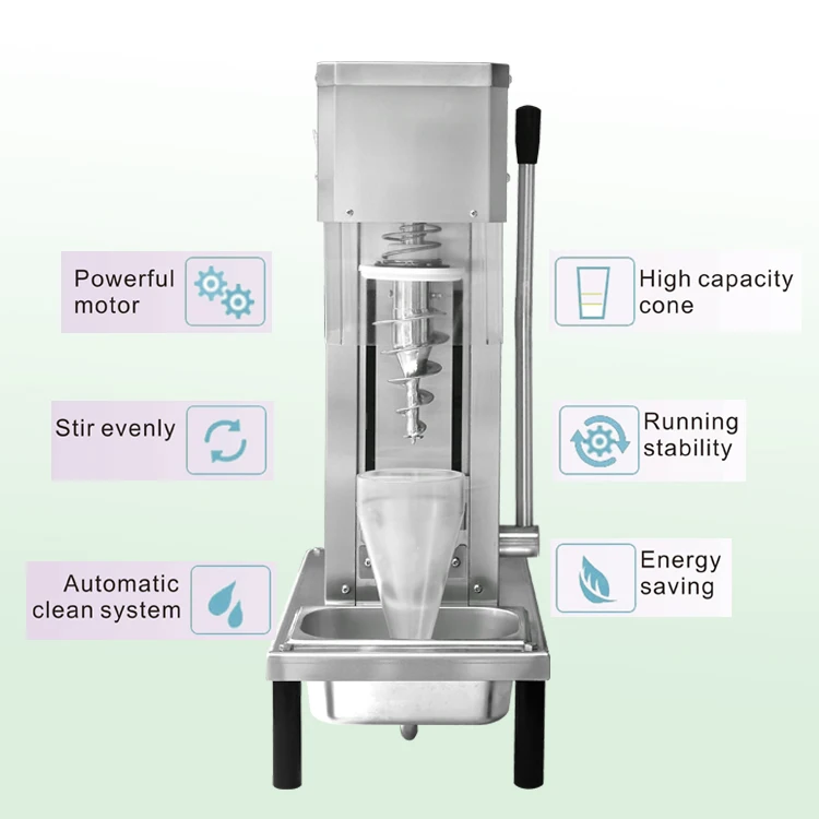 Tabletop Grey Fruit Flavorama Ice Cream Blending Mixer Machine Swirl ...