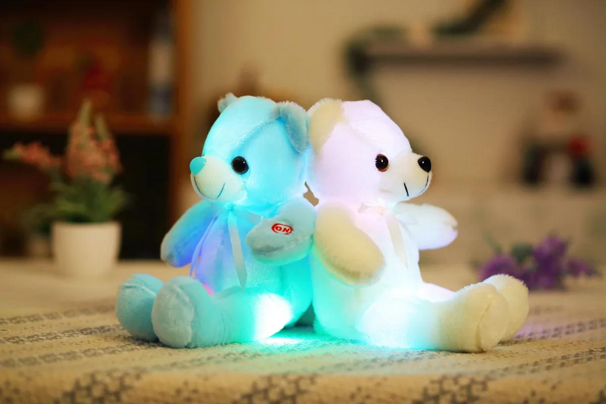 Peluches Led Glow Bear Plush Con Luz Stuffed Toys Luces Light Up Polar 