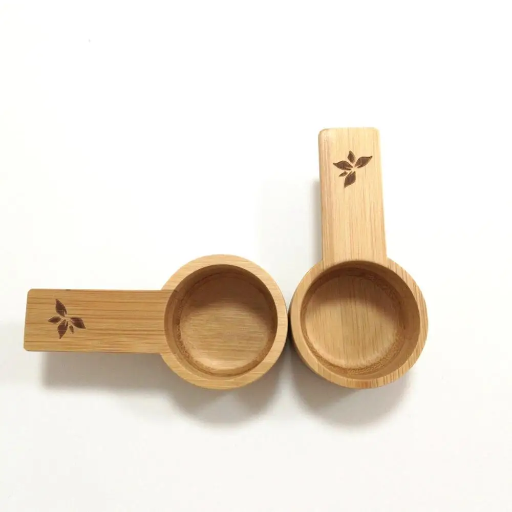 
25ML Bamboo Wood custom Measuring cup , measuring spoon & scoop 