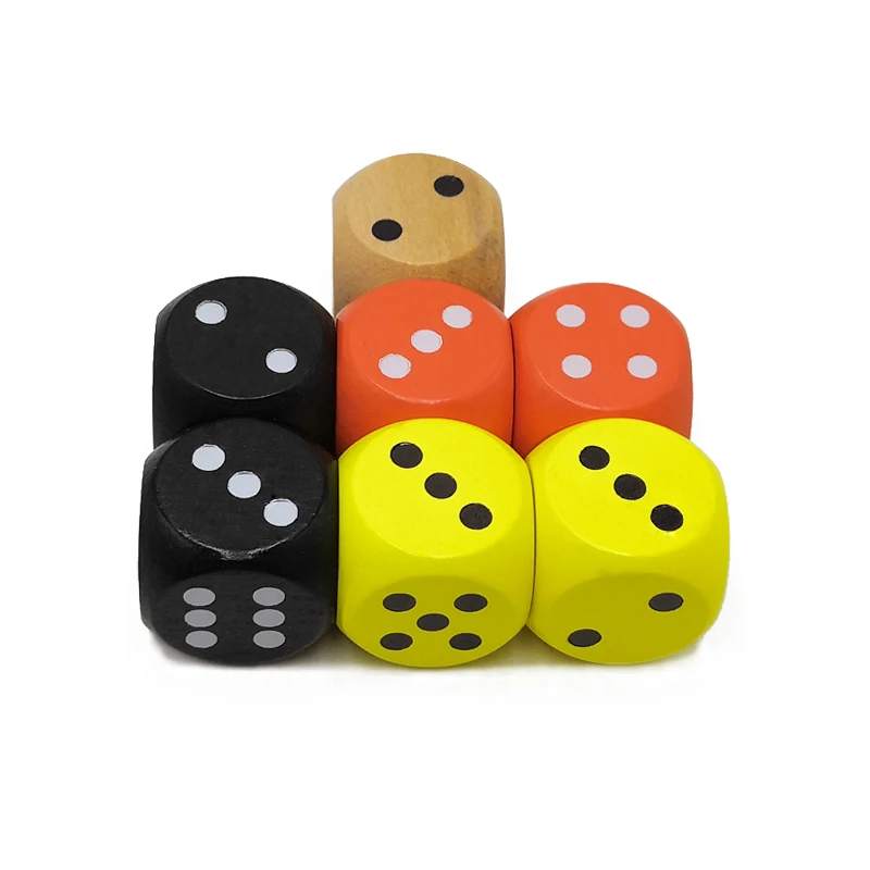 Customized durable engraving wooden dice game