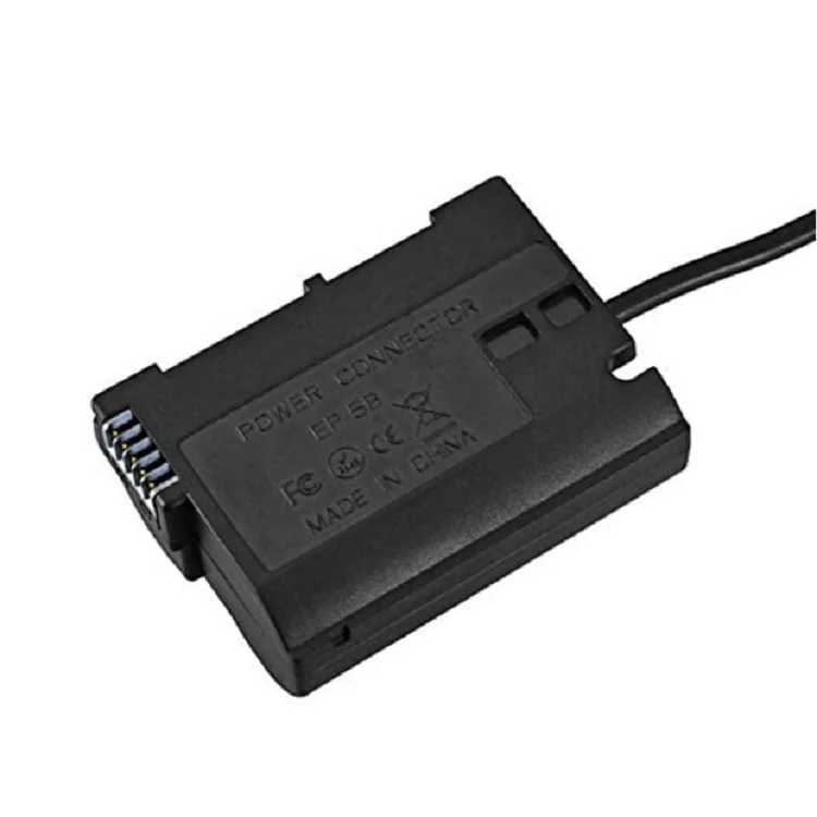 Hisewen EP-5B DC Coupler Netzteil EN-EL15 Dummy Akku für Nikon D7500 D7200 D7000 D7100 Z6 Z7 D750 D780 D800 D600 Z5 D500 Z6II Z7II D810 D610 D800E D810A D850 1V1 Kameras